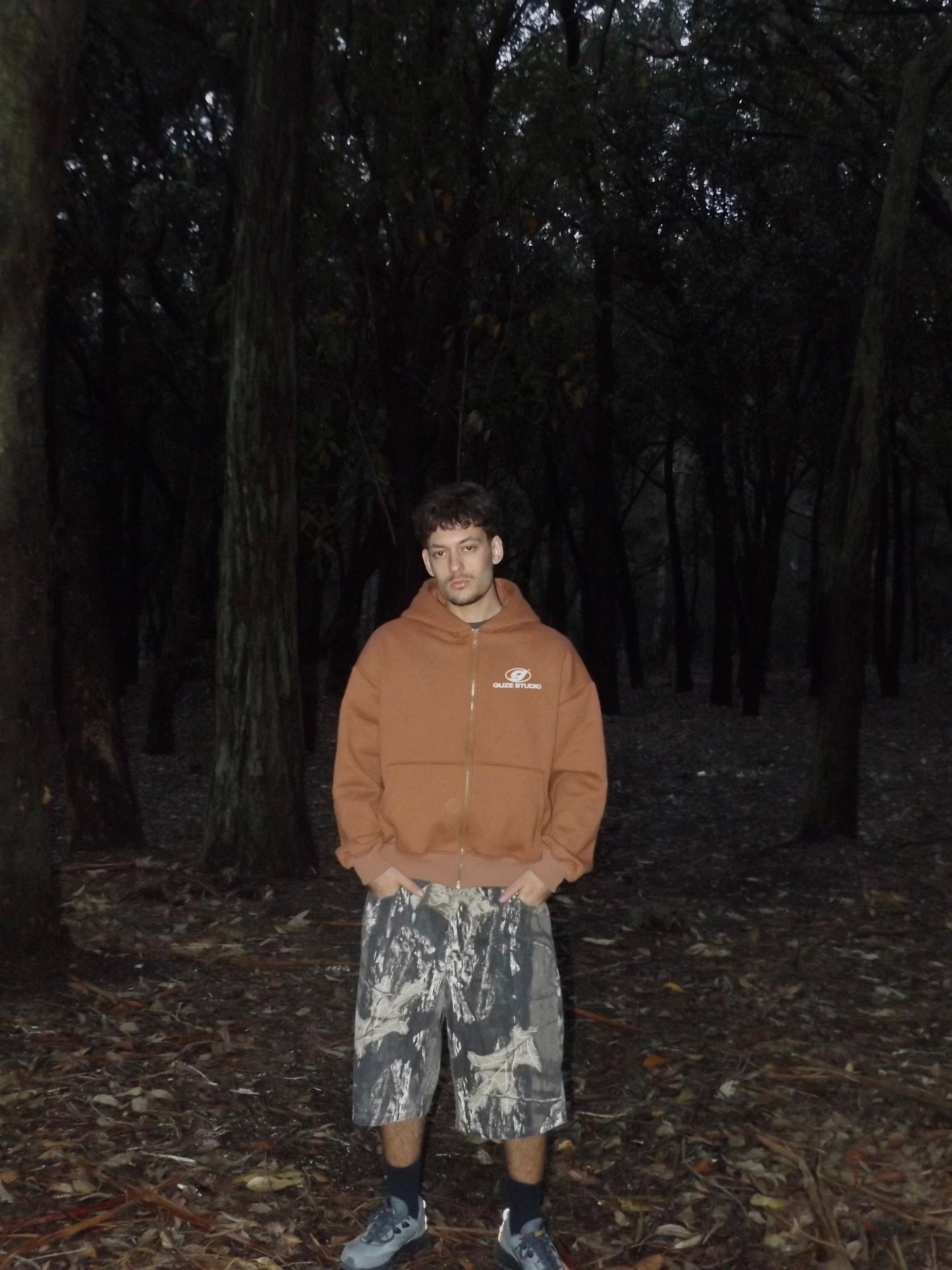 ZIP HOODIE MARRON