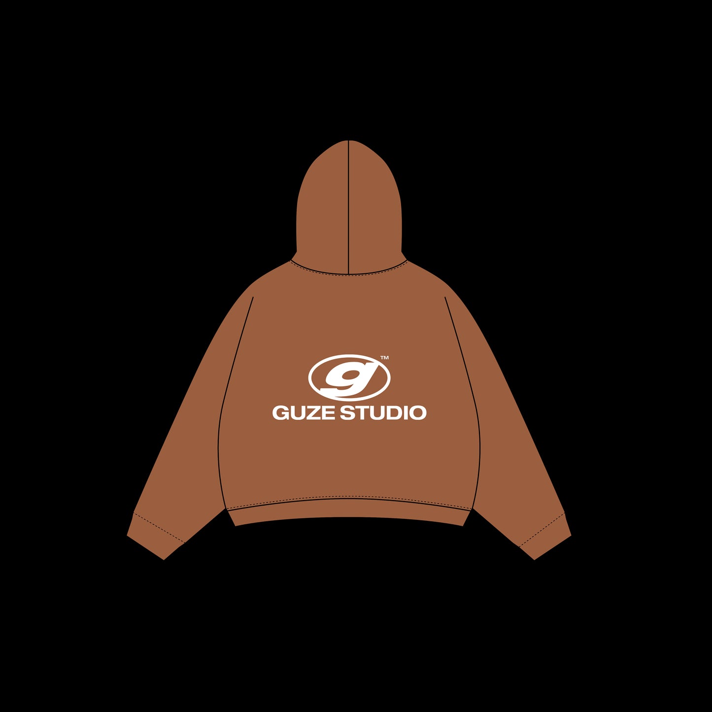 ZIP HOODIE MARRON