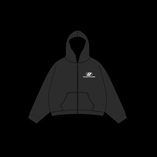 ZIP HOODIE NEGRO